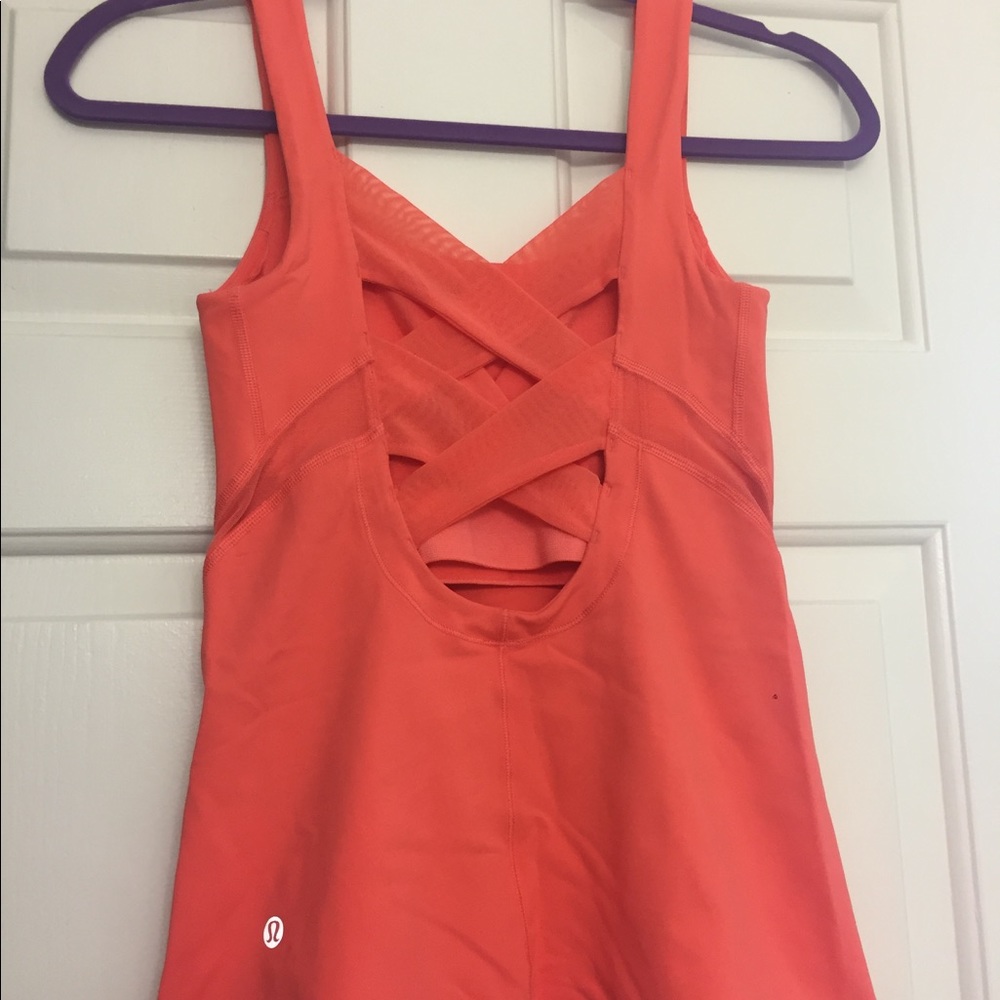 Lululemon Mesh Tank with Built in Bra, size 2